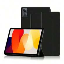 1 Black Tablet Protective Case,Compatible With Redmi Pad2 11 Inches 2025, Suitable For Xiami Redmi Pad SE 2023, 11 Inch Triple Fold Flip Cover, Suitable For Redmi Red Mi Pad SE Tablet, Suitable For Xiami 7,11.2 Inches, Suitable For Xiami 7pro, 11.2 Inches, With Automatic Sleep Wake-Up, Anti Fall, Triple Fold Support, Simple Business Model