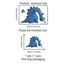 卡通恐龙乙烯基窗贴，创意设计窗贴，适用于窗户、汽车、卡车、摩托车、玻璃、墙壁，自粘耐用，易撕易贴，可移除