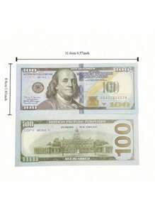1 Pack Of 20pcs/50pcs/100pcs Prop Paper Money/Banknotes, Suitable For Games, Parties, Halloween, Christmas, Entertainment Decor, Props [Assorted Styles, Barcodes, Text, Colors And Packaging]