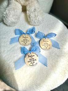 Boheme Baby Shower Party Tag, Thank You For Showering Tag, 2inch 5cm, Oh Baby Label, Wooden Tag, Welcome Baby Tag, Baby Tag, Celebrating Tag Back To School - Multicolor - View 3