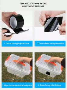 强力管道裂缝修补防水密封胶带，使用方便，用途广泛，一次粘合即可瞬间密封，持久耐用，适用于家庭、厨房、浴室、管道、水桶、漏水管道修补、户外花园软管、管道胶带、粘合剂、密封剂、绝缘胶带修补，也适用于返校季、万圣节和圣诞节假期。 - 黑色 - 查看 11