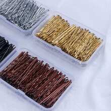 150pcs Mini Brown Hair Clips With Storage Box, Non-Slip Hair Clips Suitable For Women & Girls, Fit All Hair Styles Claw Clips Hair Claws Hair Barrettes, School Stuff, Hair Accessories, Head Accessories, Hair Accessories For Women, Hairpin - Multicolor - View 4