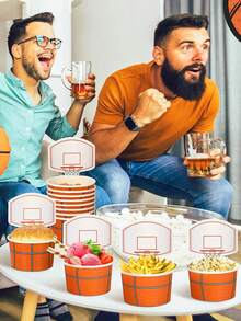 10 件/套篮球架零食杯，适用于派对、运动球、生日派对礼物、篮球运动主题派对礼品 - 彩色 - 查看 5