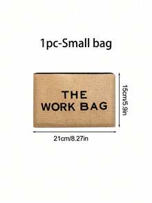 THE WOEK BAG Patterned Tote Bag And Makeup Pouch Set,Women'S Stylish Canvas Tote With Zipper Burlap Bag-Perfect For Shopping,Lightweight Burlap Shopping Bag, Personalized Wedding Gift Bag For Female Bridesmaids, Travel Storage Bag,Work Shopping Storage Bag,Large Capacity Travel Makeup Bag