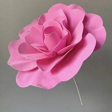 Flor artificial rosa de PE, flor de espuma, gran flor falsa, cabeza de flor europea para decoración de bodas, pared, ventana y fondo - Multicolor - Ver 16