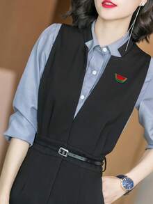 1 件韩式个性合金油滴水果胸针，时尚创意西瓜卡通胸针