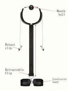 1 PC Backhand Kidnapping And Blowjob Ball Punk Underwear Chest Strap Set Ladies Retro Gothic Waist Suspender Erotic Dress Strap Gothic SM Product