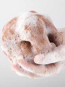 1pc Nylon Bath Brush Loofah, Scrubbing Mesh Exfoliating Back Scrubber, Unisex Sauna Towel Cleaning Tool