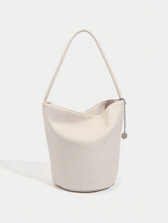 Sac seau d'eau grande capacité avec texture de litchi et accessoires, sac à bandoulière, sac sous les bras, sac à main, sac de loisirs quotidiens pour femmes d'affaires, convient pour le travail, les courses, les sorties, les voyages, les étudiants, les femmes, usage quotidien. Nouveau modèle 2025 pour l'été.