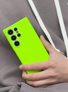 Compatible With IPhone 16 Plain Silicone Phone Case Neon Phone Case