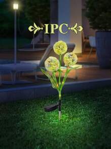 1 pièce / 2 pièces Lumières de jardin solaires LED en forme de pissenlits - Éclairage extérieur paysager à boules multicolores avec design de piquet résistant aux intempéries pour parcs, jardins et décorations de fête, mise en valeur du paysage | Lumières décoratives pour pelouse | Lumières solaires de jardin
