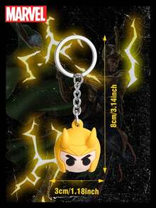 Marvel 1 件漫威官方授权洛基球钥匙扣钥匙圈创意可爱 PVC 钥匙扣超级英雄钥匙串背包挂饰钥匙包装饰小礼物 - MN-69152 - 查看 2