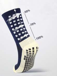 6 Pairs Thick Sole Mid-Calf Sports Socks - Mesh Breathable, Dotted Anti-Slip Design, Suitable For Outdoor Sports, Football Training, Workout, Running - Multicolor - View 4