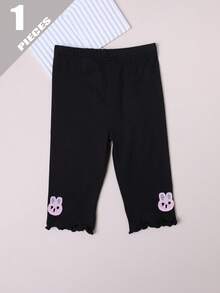 1/3双女婴薄款透气连裤袜，可爱卡通荷叶边百搭夏季款 - 彩色 - 查看 11