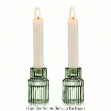 Candle Holder Glass Candlestick Holders, Taper Candle Holders Bulk For Table Centerpiece, Glass Candle Holder Candle Stick Holder Decor For Wedding Party Bridal Showers