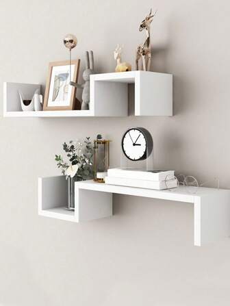 1pc Creative Combination Grid Wall Hanging Shelves, Minimalist Design Decor For Living Room, Bedroom