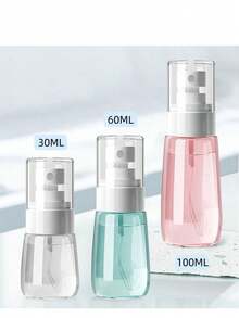 1 pezzo/2 pezzi Bottiglietta spray mini ultra fine, portatile, ricaricabile, spruzzino da viaggio in plastica per trucco, cura della pelle, toner senza profumi - disponibile in vari colori, elementi essenziali da viaggio, accessori per i viaggi, elementi essenziali da viaggio