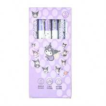 1pc, 6 Packs Sanrio Hello Kitty Neutral Pen, Molded, Quick Drying, Erasable, Blue Ink, Lightweight Plastic, Suitable For Schools And Offices - Multicolor - View 7