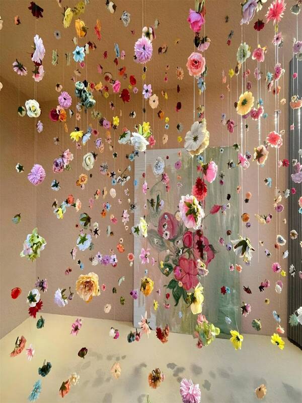 10 Stücke/20 Stücke hängende DIY Blumen Vorhang, DIY Hochzeitsbogen, Künstliche Blumen Tür Vorhänge, Frühlingsdekoration Blütenblätter, Simulation Blumen Anhänger Dekorationen Hochzeitsraum Layout