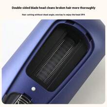 UKLISS (Roxo/Rosa) Aparador Automático de Pontas Duplas, Removedor de Pontas Duplas com Visor LCD, Cabelo Danificado e Quebradiço, Ferramenta de Grooming de Cabelo para Homens e Mulheres, Aparador de Pontas de Cabelo Portátil USB, Máquina de Cortar Cabelo Elétrica Automática, com Suporte
