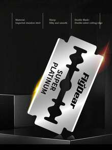 50 piezas/20 piezas/10 piezas Hojas de afeitar manuales de acero inoxidable de alta calidad, afiladas y duraderas, hojas de afeitar multiusos de doble filo - Plateado - Ver 6