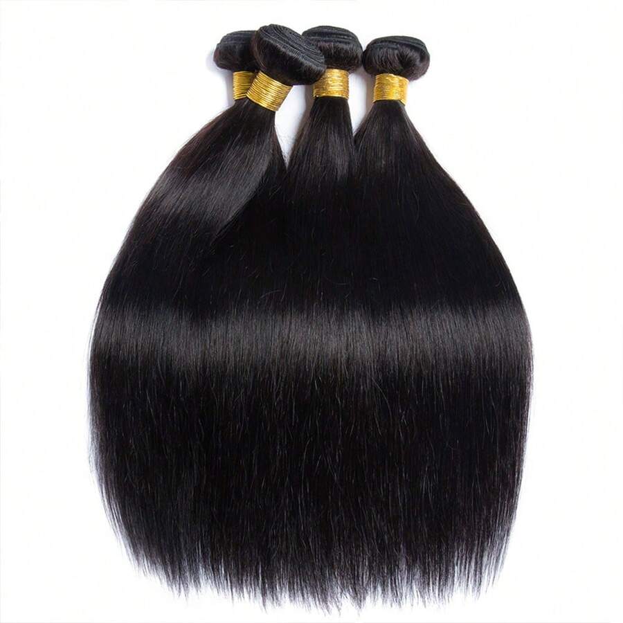 15A Human Hair Bundles Straight Hair Bundles Brazilian Straight Human Hair Bundles Unprocessed Virgin Weave Bundles Human Hair Raw Remy Hair Bundles Natural Black