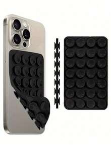 Silicone Suction Cup Phone Case Stand, Suction Cup Phone Holder, Octobuddy, Sticky Phone Stand, Sticky Phone Holder, Valentine's Day Gift - Multicolor - View 3