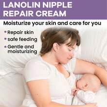 2 X 30g Lanolin Nipple Cream Safe Mild Moisturizing Relieve Pain Nipple Repair Cream for Breastfeeding Supplies - Amarillo - Ver 10