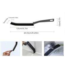 1 件长柄硬毛清洁刷 | 加长缝隙清洁工具 | 防滑握把窗轨刷 | 浴室厨房汽车除尘器套装 | 尼龙刷头 开学季适用 - 黑色 - 查看 8