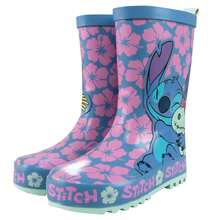 Lilo & Stitch Disney Stitch Wellies | Lilo And Stitch Girls Wellies | Kids Wellington Boots | Girls' Boots | Official Merchandise | Fast UK Delivery Shipping | Trusted UK Seller | Great Gift For Kids | Perfect For Back To School, Halloween, Birthdays And Christmas - Blue - View 2