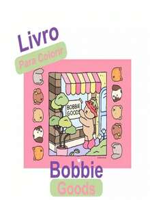 Coloring Book Drawing With 50 100 Or 170 Sheets - bobbie good rosa 40 páginas - Ver 11