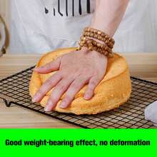 1pc Black Non Stick Drying Net Rack, Kitchen Baking Tools, Bread Cooling Rack, Biscuits, Food Cooling Rack