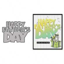1 Pc Father's Day Metal Cutting Die For DIY Greeting Card Decoration Or Booklet Making, Scrapbooking Album Template Cutting Die For Crafts And Art Lovers