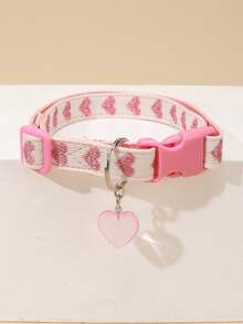 Collana con ciondolo a forma di cuore sottile da appendere, con accessori per gatti e cani, adatta per gatti e cani di piccola taglia da indossare in casa e all'aperto tutto l'anno