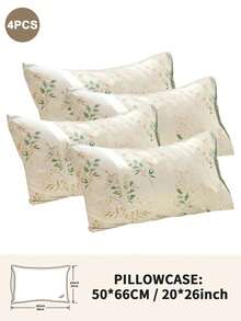 1pc/2pcs/4pcs Polyester Floral Pattern Pillow Cover Set (Pillow Inner Not Included), Soft & Comfortable, Suitable For All Seasons - Multicolor - View 31