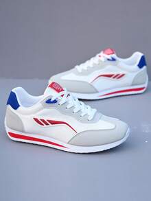 New Summer Men's Casual Sports Shoes, Lightweight Breathable Mesh Running Sneakers, Blue