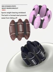MEIYIXING MEIYIXING 1 Pair Wrist And Ankle Weights Set,2 Lb (925g),2 Lb Silicone Waterproof Adjustable Strength Exercise Fitness Equipment Wearable Wrist Ankle Weight Bracelet Leg Wrist Weight Weight Fitness Massage Strap,Set Of 2 Silicone Weighted Bracelets For Running, Fitness, Yoga, Swimming - , Waterproof, Comfortable - Black And Orange-Red Adjustable Wrist And Ankle Exercise Weights
