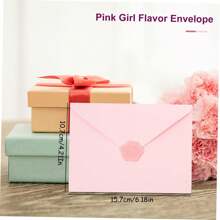 Set di cancelleria con busta. Buste eleganti rosa con decorazioni floreali, ideali per inviti a feste di compleanno, laurea, matrimonio e regali