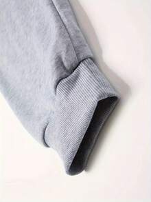 Men Hoodie Co-Ords - Light Grey - View 6