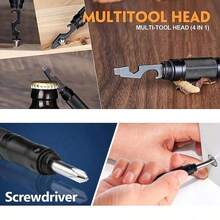 九合一战术笔，送给爸爸的礼物，男士酷炫小玩意，多功能螺丝刀，指南针，开瓶器，口哨，墨水笔芯