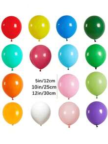 Assorted Rainbow Latex Balloons, 20/50/100 Packs 5/10/12 Inch Round Helium Bright Color Balloons For Birthday Wedding Party Decorations, Christmas Mother's Day Graduation - Multi-color and Mixed Packing - View 3
