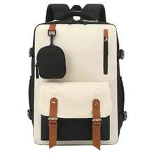 MIKOMIKA Cabin Travel Backpack 43x30x18 For Cheap Flights, Spacious Hand Luggage With Shoe Compartment And Multifunctional Anti-Theft Backpack For Travel 266 - 藕粉色 - 查看 9