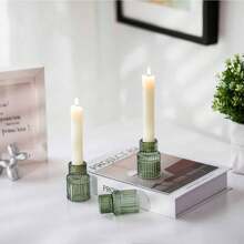 Candle Holder Glass Candlestick Holders, Taper Candle Holders Bulk For Table Centerpiece, Glass Candle Holder Candle Stick Holder Decor For Wedding Party Bridal Showers
