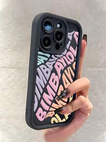Spanisch Stilvoller Buchstaben Design Handyhülle, weicher stoßfester TPU-Schutzrückendeckel kompatibel mit Apple 16, 15, 14, 13, 12, 11 Pro Max, Mini, XR, XS, X, 7, 8 Plus