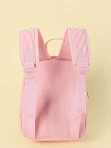 休闲百搭简约女孩爪纹背包 - 粉色 - 查看 6