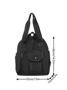 Multifunctional Backpack Waterproof Separation Design Weekender Bag, Large Capacity Casual Travel Gym Hiking Backpack With Dry Wet Compartment, Peach Tree - Multicolor - View 3