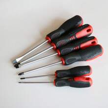 6pcs Screwdriver Set, Flat, Star-Shaped With Magnetic Tips, Hardened Tips Suitable For Home And Worksite
