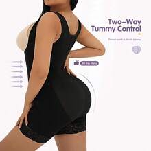 Two-Way Tummy Control Fajas Colombianas Shapewear Body Shaper Girdles Post Surgery Compression Garment-1132 [Comfort Shaping Sculpting Confidence-Boosting Belly-Control Bodysuit And Shapewear Womenswear Underwear ] Lady Sexy - Purple - View 5