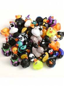2 piezas de Patos de goma de Halloween, Patos apretables de Halloween, Decoraciones de fiesta de Halloween, Actividades de piscina, Accesorios lindos de baño y ducha, Regalos de cumpleaños, Regalos de Navidad y Halloween, Regalos para amigos, Patos de Halloween
