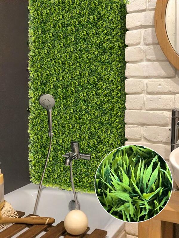1pc/6pcs Artificial Aglaia Odorata Lawn, 25x25cm/10x10inch, Green Decorations, Artificial Plant, Artificial Flower, Fake Plants, Fall Decor, Room, Desk, Garden Decor, Room Decoration Stuff, UV Resistant